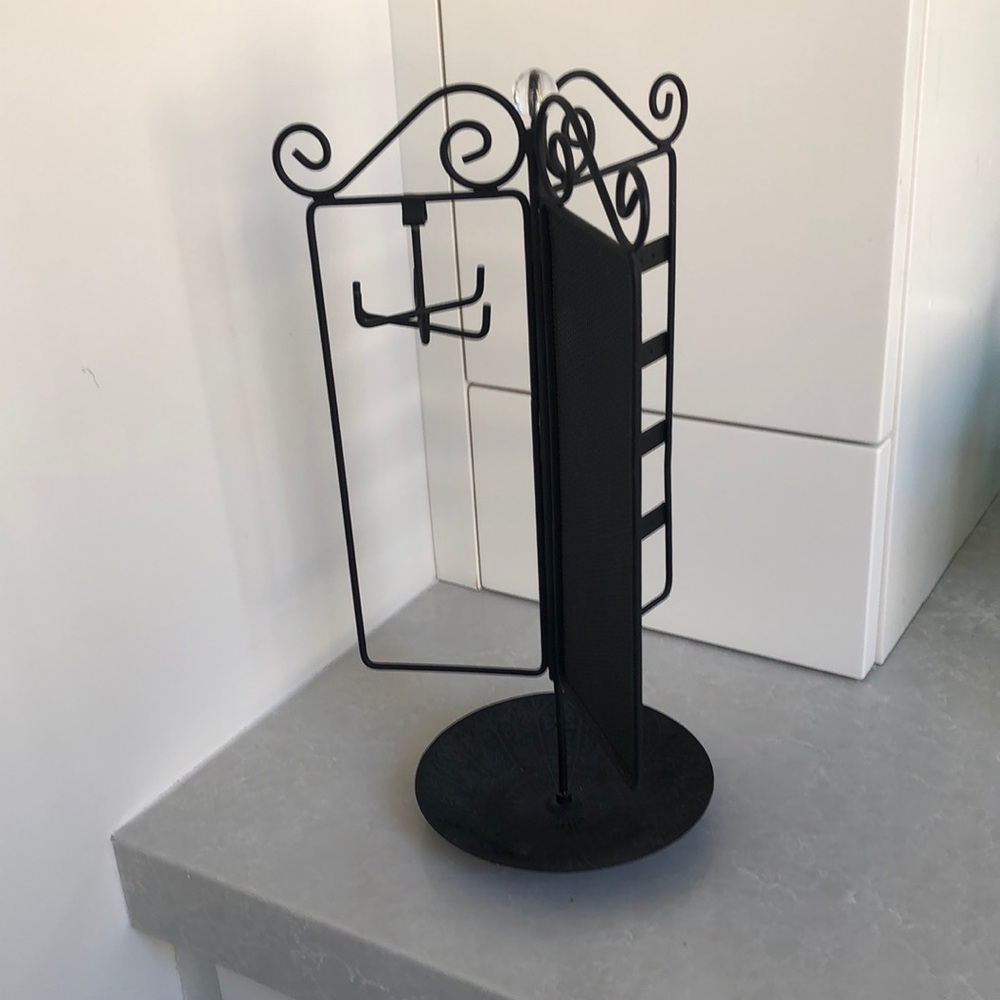 Black jewellery holder